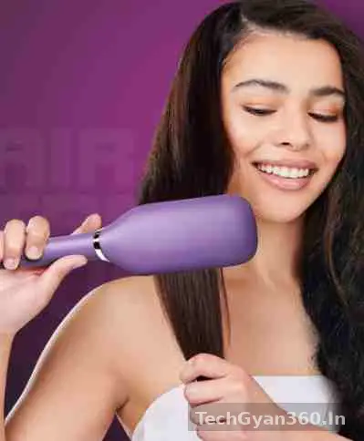 Havells Keratin Hair Straightener Brush with Temperature Control (HS4201)