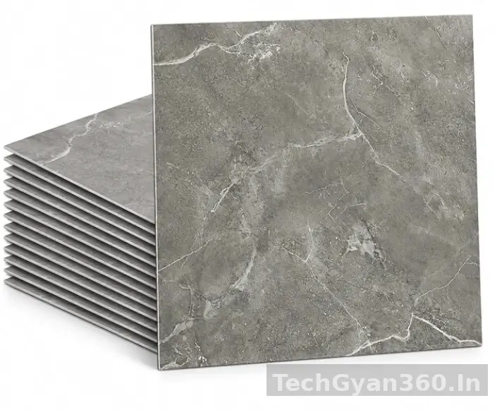 Marble Peel and Stick Floor Tile Self Adhesive and Waterproof